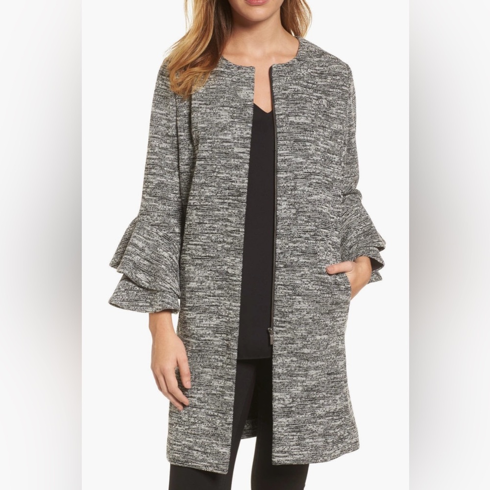 Emerson Rose Marled Gray Sweater Coat